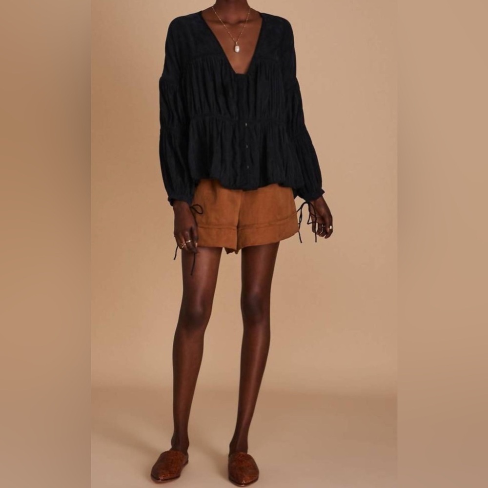 Sancia The Marta Blouse In Onyx Small